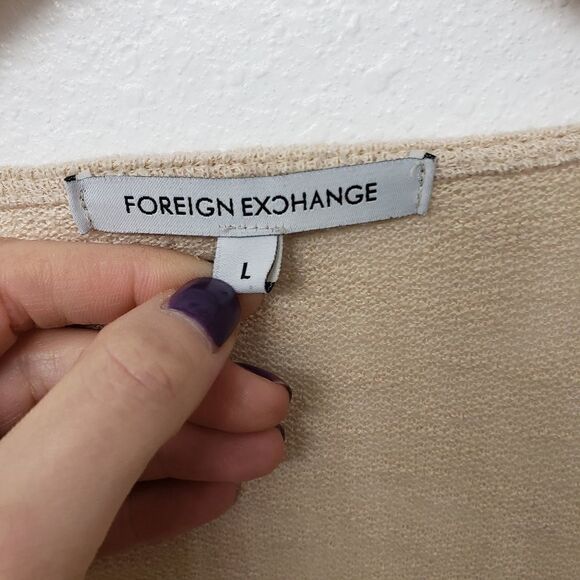 Foreign Exchange Open Style Flowy Cardigan Size L - Picture 2 of 5